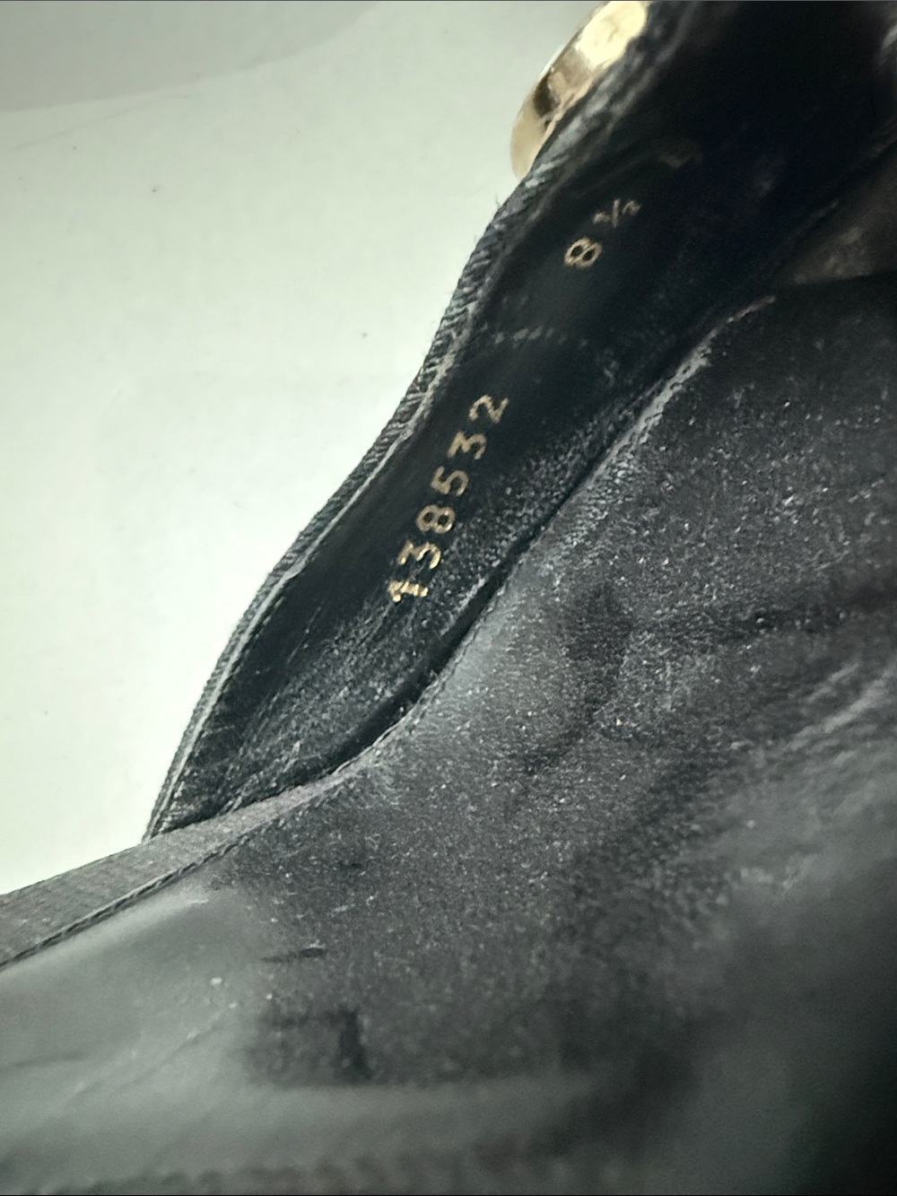 Gucci Black Leather Open-Toe Mules with Gold Horsebit - Picture 3 of 11
